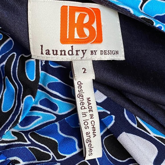 LAUNDRY By Design Abyss Dress Faux Wrap NWT 2 - Picture 6 of 16